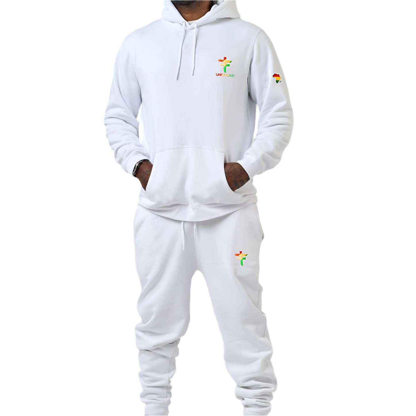 White UNDIVIDED Brushed Fleece Tracksuit