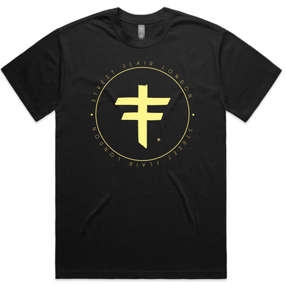 Black & Gold Circle Logo  T