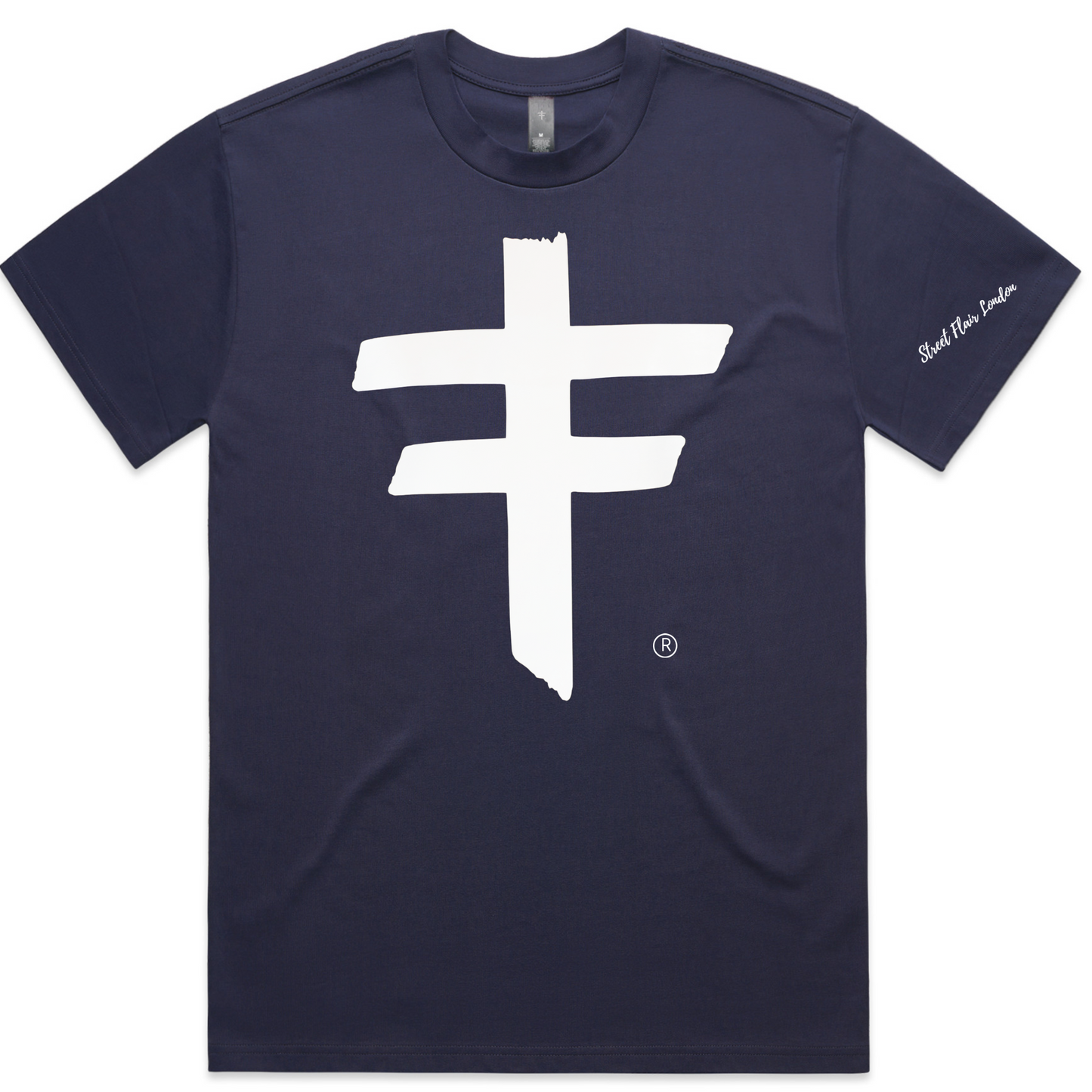 Midnight Blue T with Oversized Logo