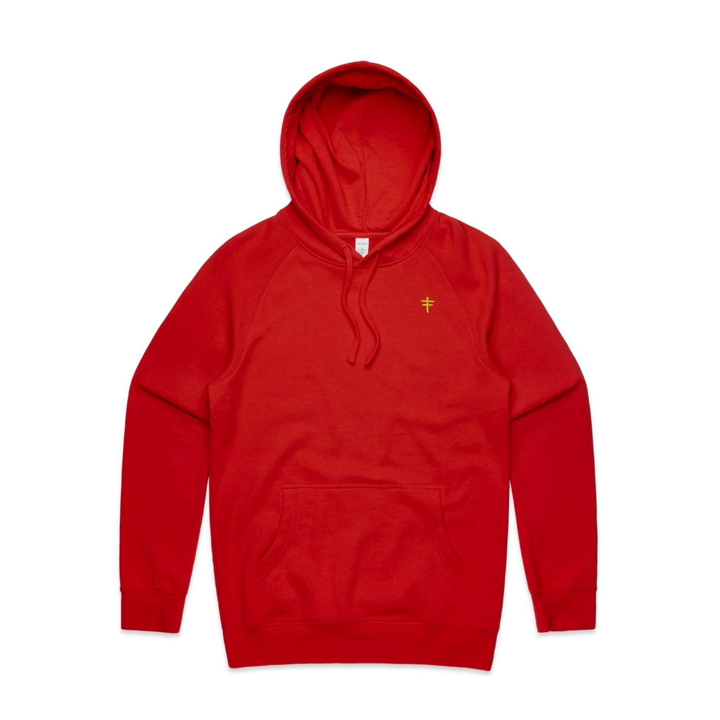 Sweat à capuche rouge avec logo classique brodé