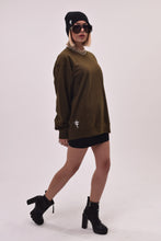 Load image into Gallery viewer, UNDIVIDED Olive Green Sweatshirt With Embroidery
