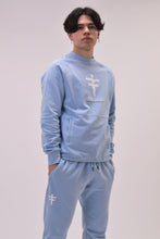 Charger l&#39;image dans la galerie, UNDIVIDED Baby Blue Sweat Top Tracksuit With Classic Print (Unisex)
