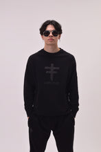 Load image into Gallery viewer, UNDIVIDED Black Sweat Top Tracksuit With  Reflective Print (Unisex)
