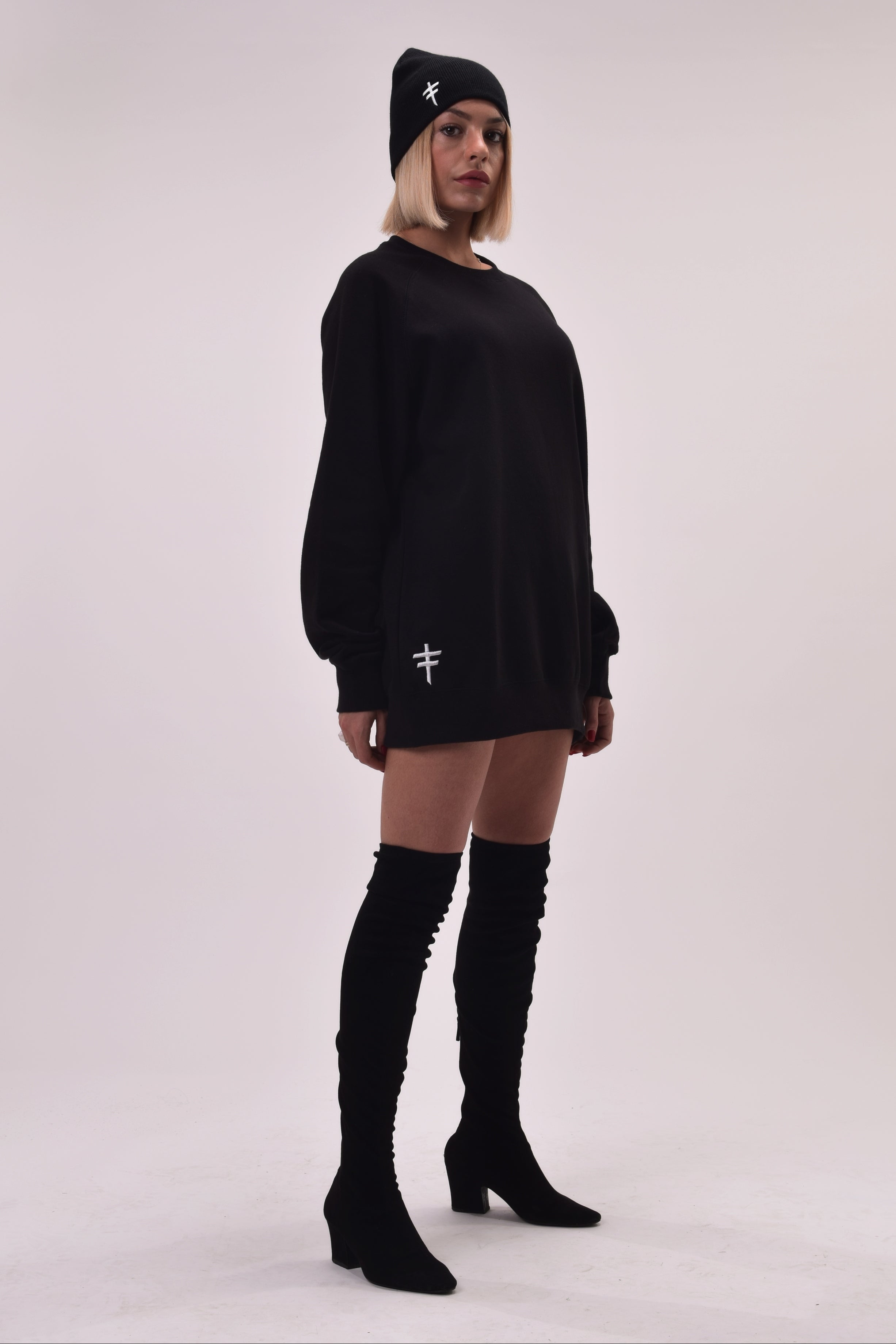 Sweatsuit Sweatshirt - Monogram Embroidered – BLACK PAPER STREETWEAR