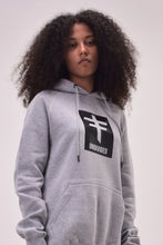 Load image into Gallery viewer, UNDIVIDED Grey Hoodie with Carbon Fibre Print
