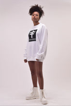 Charger l&#39;image dans la galerie, UNDIVIDED White Sweatshirt With Carbon Fibre Chestplate Print
