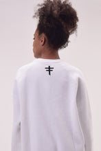 Load image into Gallery viewer, UNDIVIDED White Sweatshirt With Carbon Fibre Chestplate Print
