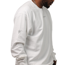 Load image into Gallery viewer, UNDIVIDED White Sweat Top With Silver Embroidery
