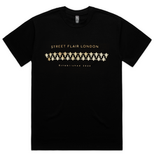 Charger l&#39;image dans la galerie, T-shirt entrelacé doré sur noir

