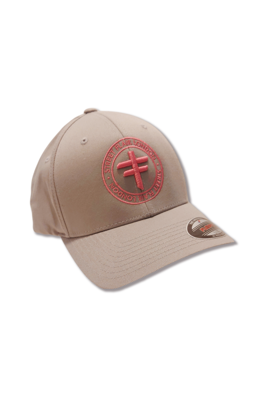 Grey & Pink Fitted Hat