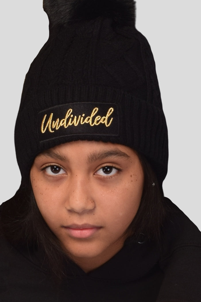 Undivided Youth Beenie - Black & Gold