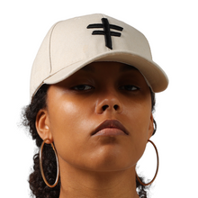 Load image into Gallery viewer, Sand Snapback With Black Logo
