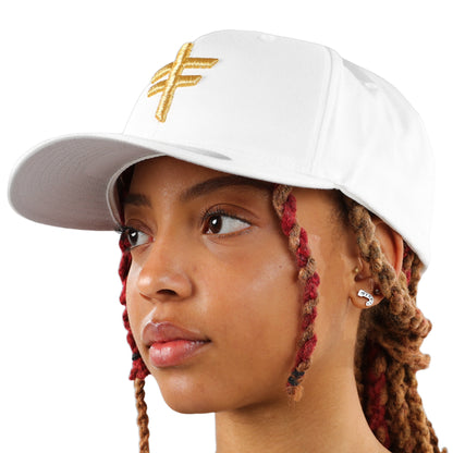 XL - XXL FITTED CAP ( Gold & White)