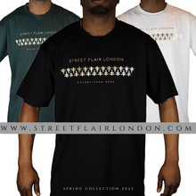 Load image into Gallery viewer, Gold Interlocking On Pine Green T-shirt
